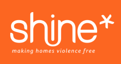 Shine logo. Making homes violence free.